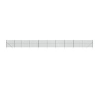 (green, 1.6 x 25 m) vidaXL Chain Link Fence Outdoor Wire Mesh Fence with Spike Fence Panel Anchors