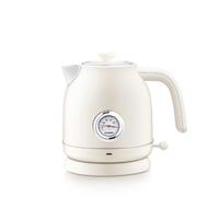 (Green) 1.7L / 1800W Retro Electric Kettle with Thermometer Display Stainless Steel Water Kettle