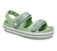 (Green, 1 (Adults')) Crocs Crocband Play Thermoplastic Fair Green/Dusty Green Sandals