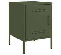 (green, 1 pcs) vidaXL Bedside Cabinet Bedroom Nightstand Bed Side Table Bed Cabinet Steel