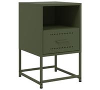 (green, 1 pcs) vidaXL Bedside Cabinet Nightstand Side Table Bed Cabinet Bed Table White Steel