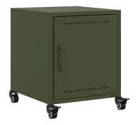 (green, 1 pcs) vidaXL Bedside Cabinets Nightstand Bed Table Bed Cabinet 2 pcs Pink Steel