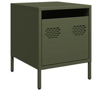 (green, 1 pcs) vidaXL Bedside Cabinets Nightstand Side Table Bed Table Bed CabinetÂ Steel
