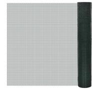 (green, 10 x 1 m 12 x 12 mm) vidaXL Chicken Wire Fence Steel with PVC Coating Wire Mesh Roll Wire Fencing