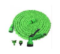 (Green, 100FT) 25-150ft Expanding Garden Sprinkler water hose pipe compact & Spray Fittings Retractable