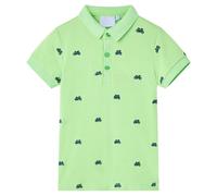 (green, 104 (3-4y)) Kids' Polo Shirt School Children T Shirts Plain Summer Tank Top Tees Navy 104