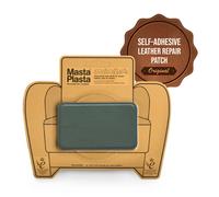 (Green, 10cmx6cm) MastaPlasta Self-Adhesive Premium Leather Repair Patch - Instant Upholstery Quality Patch for Sofas, Car Interiors, Bags