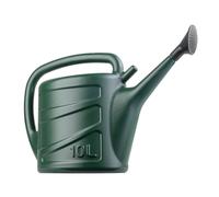 Hardys 10L Watering Can - Detachable Rose Head Sprinkler, Long Stem, Wraparound Handle, Indoor Plant & Outdoor Garden - Green