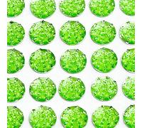 Green - 10mm Self Adhesive Sparkle Encrusted Jewels - Resin Craft Gem Stickers - 50 per Sheet - by Italian Options
