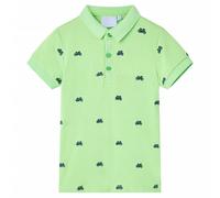 (green, 116 (5-6y)) Kids' Polo Shirt School Children T Shirts Plain Summer Tank Top Tees Navy 104