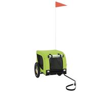 (green, 124 x 53 x 53 cm) vidaXL Dog Bike Trailer Bicycle Trailer Bike Carriage Oxford Fabric and Iron