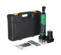 (Green) 12V 65N.m 3/8" Cordless Electric Ratchet Wrench Tool LED Electric Wrench W/ 2pcs Battery