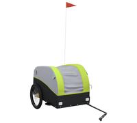 (green, 133 x 68 x 68 cm) vidaXL Bike Cargo Trailer Bike Cart Bicycle Cargo Trailer Bike Wagon Iron