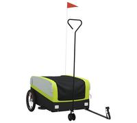 (green, 138 x 69 x 58 cm) vidaXL Bike Cargo Trailer Bike Cart Bicycle Cargo Trailer Bike Wagon Iron