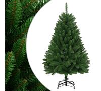(green, 150 cm/ Basic) vidaXL Artificial Hinged Christmas Tree Artificial Tree LEDs and Ball Set