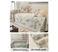 (green, 180*230cm (Two-seater sofa)) Nordic Chenille Four-Season Sofa Cover: Anti-Scratch, High-Grade Fabric.