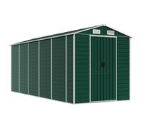 (green, 191 x 470 x 198 cm) vidaXL Garden Shed Outdoor Storage Shed Patio Yard Tool Shed Galvanised Steel