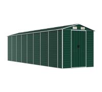 (green, 191 x 725 x 198 cm) vidaXL Garden Shed Outdoor Storage Shed Patio Yard Tool Shed Galvanised Steel