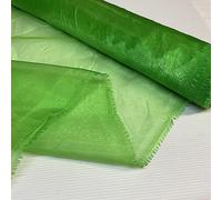 Green 2 Meter Pack Plain Sheer Lightweight Organza Voile Drape Curtain, Wedding, Chair Sash Fabric 150cm Wide