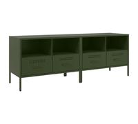 vidaXL TV Cabinets 2 pcs Olive Green 68x39x50.5 cm Steel, Green