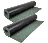 2 Rolls Heavy-Duty Green Polyester Shed Roofing Felt, 16.4 x 3.2 ft (5m x 1m) - Heavy Duty Weatherproof Roof Felt, Premium Quality10-Year Life Expectancy, Durable Roof Covering