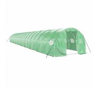 (green, 20 x 3 x 2 m) vidaXL Greenhouse Plant House with Steel Frame Polytunnel Greenhouse White
