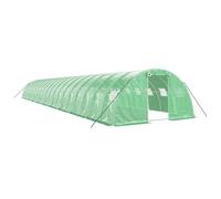 (green, 20 x 4 x 2 m) vidaXL Greenhouse Plant House with Steel Frame Polytunnel Greenhouse White