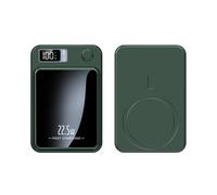 (Green, 20000mah) For iPhone Magnetic Wireless Power Bank Fast Charger For Magsafe Portable Auxiliary Battery Pack For Xiaomi Samsung