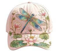 Green 2026 Garden Morning Baseball Cap, Adjustable Breathable Cotton Hummingbird Flowers Baseball Hat, Stylish Outdoor Gardening Hat for Female Gardeners