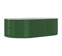 Garden Planter Patio Flower Pot Raised Garden Bed Powder-coated Steel vidaXL