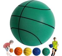 (Green, 21cm) The Handleshh Silent Basketball,silent Basketball Dribbling Indoor,uncoated High Density Foam Ball Safe Quiet Basketball