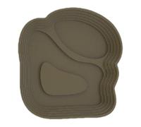 Green 22 x 20.5 x 2.5 cm PP Reptile Water Bowl Turtle Food Dish Anti-Slip Turtle Bathing Pool Feeding Dish for Turtle Horned Frogs Lizards