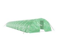 (green, 22 x 5 x 2.3 m) vidaXL Greenhouse Plant House with Steel Frame Polytunnel Greenhouse Green
