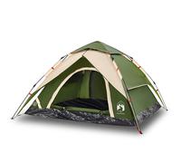(Green, 250 x 250 x 155 cm) vidaXL Camping Tent Dome Tent Lightweight Tent Blackout Fabric Quick Release