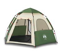 (Green, 260 x 217 x 150 cm) vidaXL Camping Tent Cabin 4-Person Lightweight Dome Tent Blue Quick Release