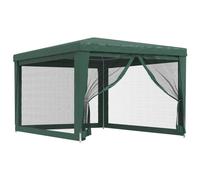 (Green, 297 x 396 x 246 cm (L x W x H)) vidaXL Party Tent with Mesh Sidewalls Canopy Gazebo Multi Colours Multi Sizes