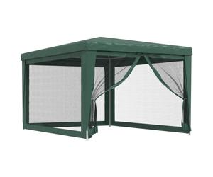 (Green, 297 x 396 x 246 cm (L x W x H)) vidaXL Party Tent with Mesh Sidewalls Canopy Gazebo Multi Colours Multi Sizes