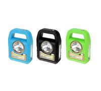 (Green) 2IN 1 Solar Portable Camping Light LED COB Powered Flashlights USB Rechargeable Hand Lamp For Hiking Outdoor Lighting Emergency