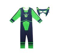 (Green 3(Jumpsuit+Mask), 120cm?5-6Years?) Kratts Creature Wild Power Suit Costume Kids Halloween Jumpsuitmask Fancy Dress