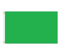 (Green, 3' x 2' - 90cm x 60cm) Plain Coloured Polyester Flag