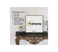 (Green, 30x30 CM) Square Size Thin Matt Green Picture Frame Wall Art Frames Flat Wooden Effect Poster Frame