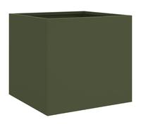 vidaXL Planter Olive Green 32x30x29 cm Steel