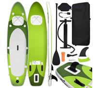 (green, 330 x 76 x 10 cm) vidaXL Inflatable Stand Up Paddle Board Set Paddleboard Multi Sizes/Colours