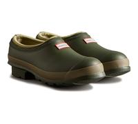 (Green, 4 (Adults')) Hunter Gardener Rubber Women's Dark Olive/Clay Garden Shoes