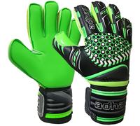 (Green, 4 - For 6 to 8 Years Old) Goalkeeper Gloves - Finger Spine Protection