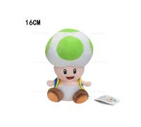 (Green) 4 Styles Mario Plush Toys Yellow Toad Blue Green R