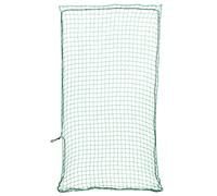 vidaXL Trailer Net with Elastic Rope Cargo Mesh - Green, 4x2 m, PP - Tear and UV-resistant, Weatherproof for Trailers, Trucks, SUVs, and Roof Racks