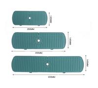 (green, 45cm) New Silicone Faucet Mat Water Ripples Kitchen Faucet Water Catcher Mat Large Sink Splash Pad Countertop Protector Bathroom