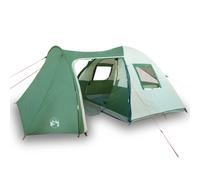 (green, 466 x 342 x 200 cm) vidaXL Camping Tent 4 Persons Outdoor Hiking Portable Dome Tent 185T Taffeta