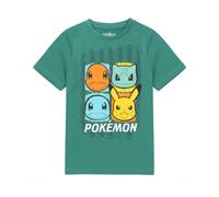 Pokemon Boys Green Character Placement Print Short Sleeved T-Shirt - 5-6 Years